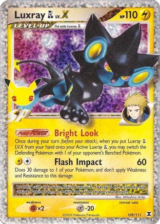Luxray GL LV.X 109/111  - Holofoil Celebrations Classic Collection