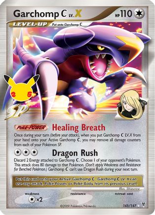 Garchomp C LV.X 145/147  - Holofoil Celebrations Classic Collection