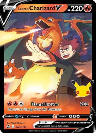 Lance's Charizard V SWSH133  - Holofoil SWSH Sword & Shield Promo Cards