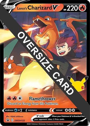 Lance's Charizard V SWSH133  - Holofoil Jumbo Cards