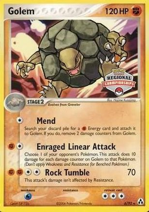 Golem (Regional Championships) 006/92  League & Championship Cards