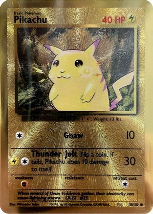 Pikachu (Celebrations Metal Card) 058/102  - Holofoil Miscellaneous Cards & Products