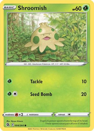Shroomish 004/264 - Reverse Holofoil Fusion Strike