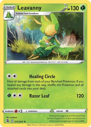 Leavanny 011/264 - Reverse Holofoil Fusion Strike