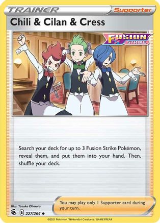 Chili & Cilan & Cress 227/264 Fusion Strike