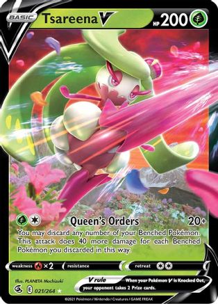 Tsareena V 021/264 - Holofoil Fusion Strike
