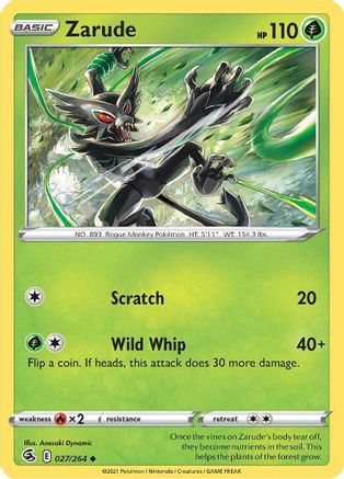 Zarude 027/264 - Reverse Holofoil Fusion Strike