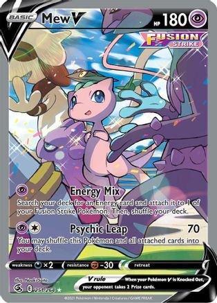 Mew V (Alternate Full Art) 251/264 - Holofoil Fusion Strike
