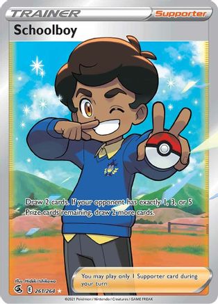 Schoolboy (Full Art) 261/264 - Holofoil Fusion Strike