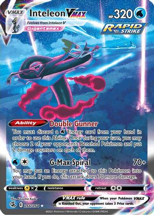 Inteleon VMAX (Alternate Art Secret) 266/264 - Holofoil Fusion Strike