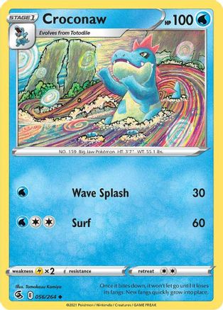 Croconaw 056/264 - Reverse Holofoil Fusion Strike