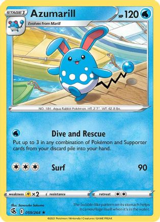 Azumarill 059/264 - Reverse Holofoil Fusion Strike