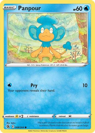 Panpour 068/264 - Reverse Holofoil Fusion Strike