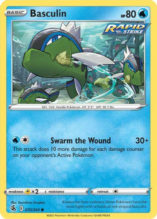 Basculin 070/264 - Reverse Holofoil Fusion Strike