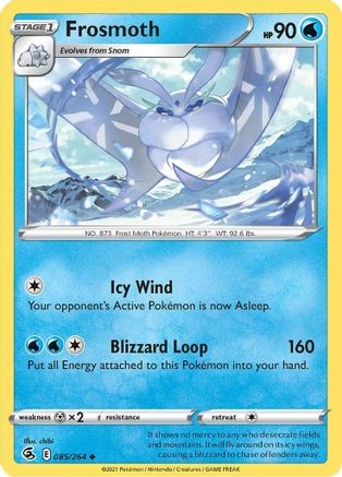 Frosmoth 085/264 - Reverse Holofoil Fusion Strike
