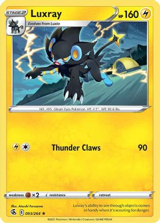 Luxray 093/264 - Reverse Holofoil Fusion Strike