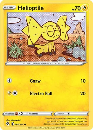 Helioptile 098/264 - Reverse Holofoil Fusion Strike
