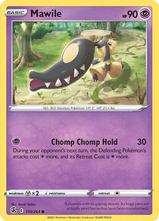 Mawile 119/264 - Reverse Holofoil Fusion Strike