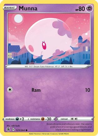 Munna 121/264 - Reverse Holofoil Fusion Strike