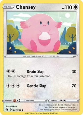 Chansey 202/264 - Reverse Holofoil Fusion Strike