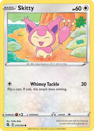 Skitty 210/264 - Reverse Holofoil Fusion Strike