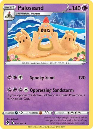 Palossand 126/264 - Reverse Holofoil Fusion Strike
