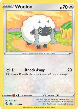 Wooloo (222) (222) 222/264 Fusion Strike