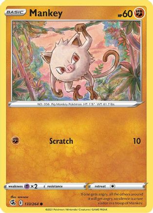 Mankey 133/264 Fusion Strike