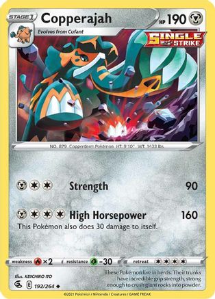 Copperajah 192/264 - Reverse Holofoil Fusion Strike