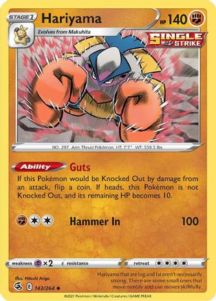 Hariyama 143/264 Fusion Strike