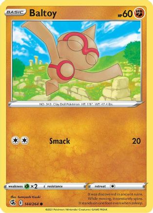 Baltoy 144/264 - Reverse Holofoil Fusion Strike