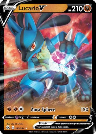 Lucario V 146/264 - Holofoil Fusion Strike