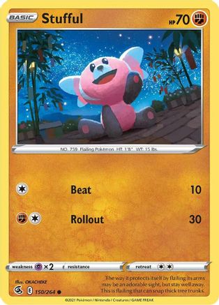 Stufful 150/264 - Reverse Holofoil Fusion Strike