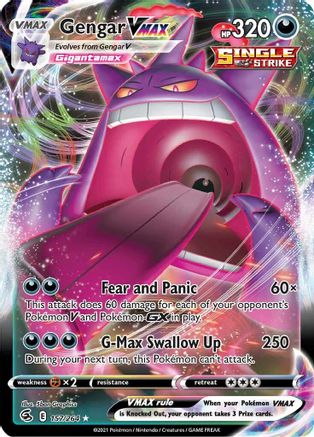 Gengar VMAX 157/264 - Holofoil Fusion Strike