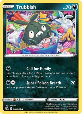 Trubbish 168/264 - Reverse Holofoil Fusion Strike