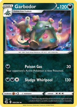 Garbodor 169/264 - Reverse Holofoil Fusion Strike
