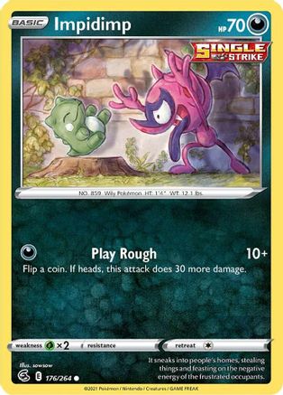 Impidimp 176/264 - Reverse Holofoil Fusion Strike