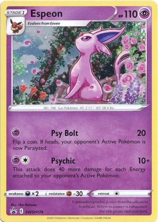 Espeon SWSH174  - Holofoil SWSH Sword & Shield Promo Cards