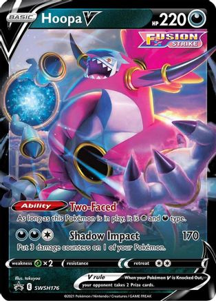 Hoopa V SWSH176  - Holofoil SWSH Sword & Shield Promo Cards
