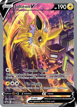 Jolteon V SWSH183  - Holofoil SWSH Sword & Shield Promo Cards