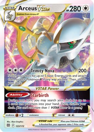 Arceus VSTAR 123/172 - Holofoil Brilliant Stars