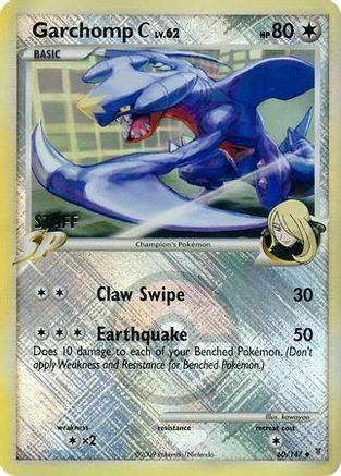 Garchomp C (League Promo) [Staff] 060/147  - Reverse Holofoil League & Championship Cards
