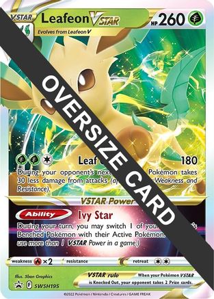 Leafeon VSTAR - SWSH195  - Holofoil Jumbo Cards