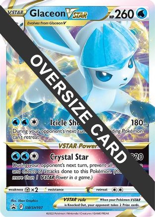 Glaceon VSTAR SWSH197  - Holofoil Jumbo Cards