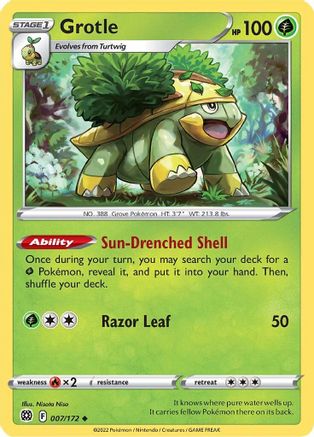 Grotle 007/172 - Reverse Holofoil Brilliant Stars