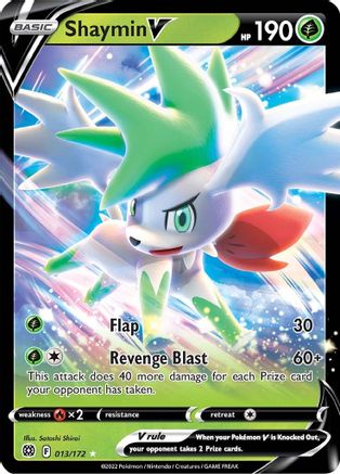 Shaymin V 013/172 - Holofoil Brilliant Stars