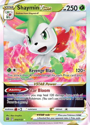 Shaymin VSTAR 014/172 - Holofoil Brilliant Stars