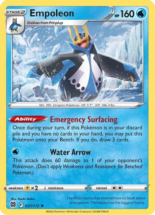 Empoleon 037/172 - Holofoil Brilliant Stars