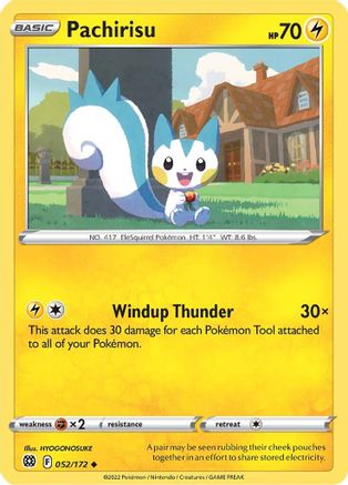 Pachirisu 052/172 - Reverse Holofoil Brilliant Stars