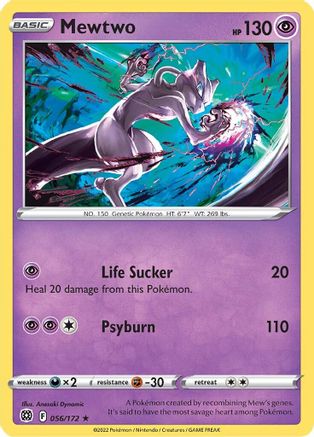 Mewtwo 056/172 - Reverse Holofoil Brilliant Stars